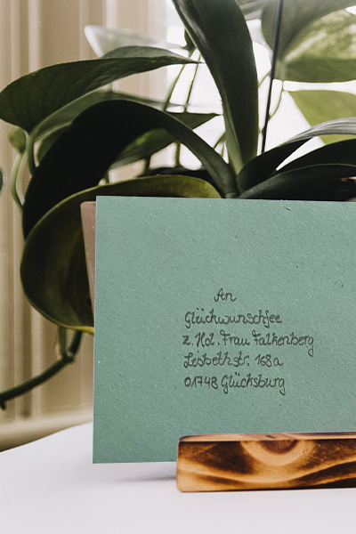 Geburstagswünsche, Glückwünsche zu Geburt, Glückwünsche zur Hochzeit gepaart mit handschriftlichen Karten und liebevollen Sprüchen - das macht Glückwünschfee Stefanie